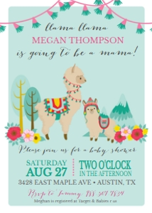 Llama Baby Shower: llama baby shower