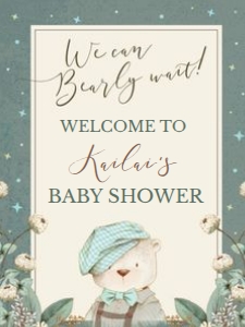 We Can Bearly Wait Poster Set design preview