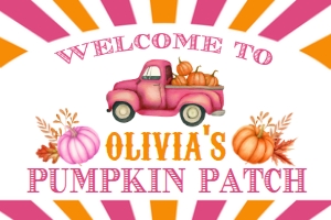 Pumpkin Patch Banner 4x6' design preview