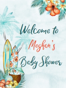 Baby on Board Welcome Sign 18 x 24: Baby on Board Shower Signs