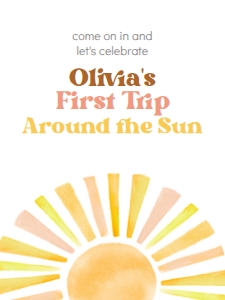 First Trip Around the Sun Poster design preview