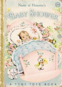 Shabby Vintage Printable Book Theme Baby Shower Invitation for Boy, Girl / add your text using web-based template then print or have printed design preview