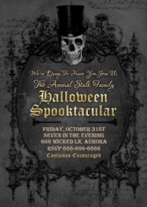 HLW3 Halloween Invitation design preview