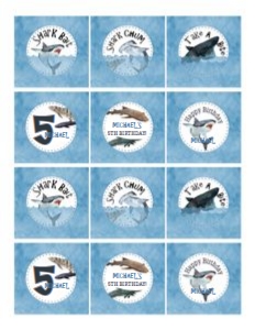 SHK01 Cupcake Toppers: SHK Birthday Bundle