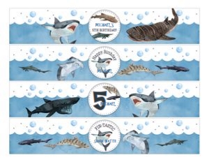 SHK01 Water Bottle Wrappers: SHK Birthday Bundle