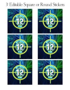 LT01 3" Party Circles Target: LT01 3" Party Circles - Target