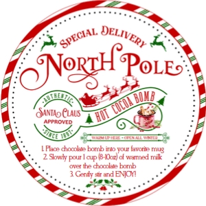 HC6a Hot Cocoa Bomb Tags - Stripes design preview