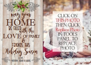 CHR2 5x7 Photo Christmas Card design preview