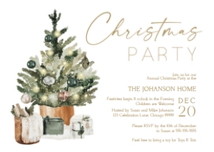 CH4 Christmas Party Invitation design preview