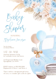 PG12 Invitation: PG12 Baby Shower Invitation