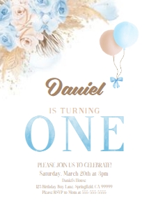 PG15 Birthday Invitation design preview