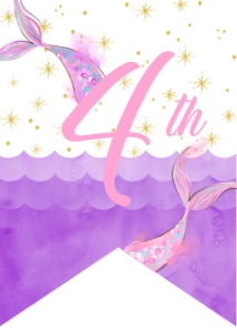 SH1 Banner - Girl's Age: SH1 SHMR2 'Happy Birthday' BANNER