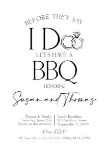 BBQ03 B2bb: BBQ03B2bb BBQ Invitation