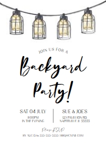 B3e: B3e Backyard Invitation