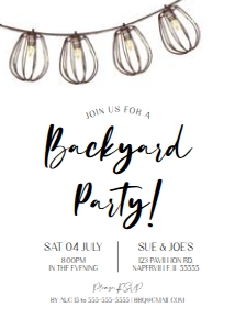 B6: B6 Backyard Invitation