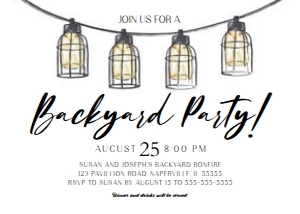 b3F Backyard Invitation design preview