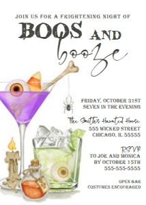 H3P Halloween Invitation design preview