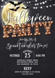 H3S: H3S Halloween Invitation
