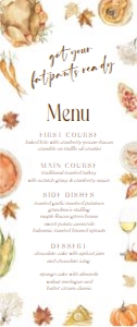 TH1E THANKSGIVING MENU design preview