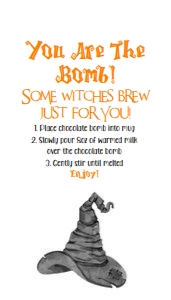 H2 Tag 2mm: H2 HALLOWEEN HOT COCOA TAG
