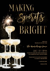 NY11d NEW YEARS INVITE design preview