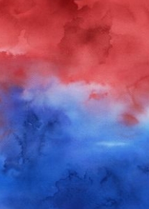 P1a Back Watercolor: P1a Patriotic Invitation