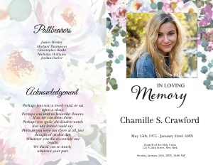 8 Page Eucalyptus & Floral Program design preview