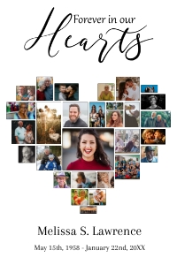 Heart Collage Welcome Sign design preview