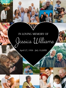 Center Heart Photo Collage design preview