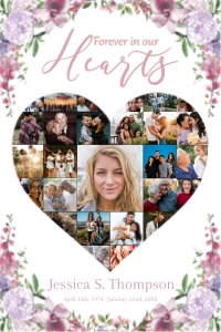 Full Heart Lush Bloom Photo Collage design preview