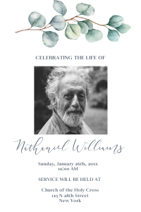 Eucalyptus Invitation design preview
