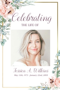 Pink Roses Welcome Sign design preview