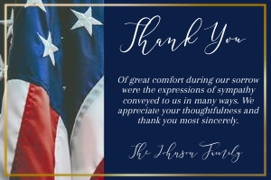 American Flag B Thank You Cards design preview