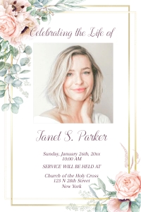 Pink Roses Invite design preview