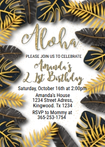Tropical Birthday Invitation: Tropical Birthday Invitation