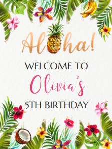 Aloha Welcome Sign: Aloha Welcome Sign
