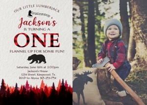 Lumberjack Birthday Invitation Photo: Lumberjack Birthday Invitation Photo