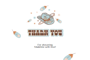 Cowboy birthday Thank You Card: Cowboy Birthday Thank You Card