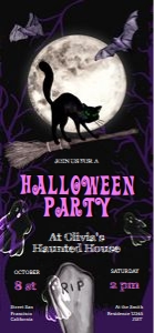 Halloween Party Electronic Invitation5 design preview