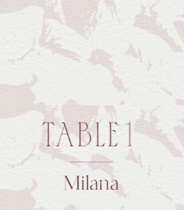 Blush Place Card (Folded) design preview