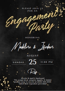 Christmas Engagement Party Invitation4: Christmas Engagement Party Invitation4