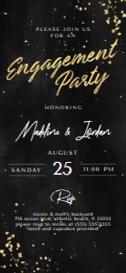 Christmas Engagement Party Electronic Invitation4 design preview