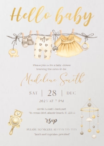Boho Baby Shower Bundle design preview