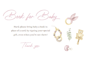Boho Girl Baby Shower Invitation Set(Book for Baby): Boho Girl Baby Shower Invitation Set