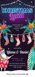 Christmas Luau Electronic Invitation1 design preview