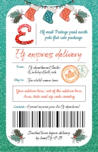 Elf Mail Shipping Labels2 design preview
