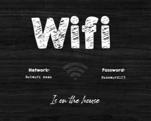 Wifi Password Sign9(10x8) design preview