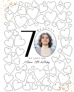 70 Reasons We Love You Template8x10 design preview