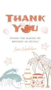 Baby on Board Thank You Tag design preview
