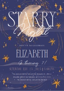 Night Under The Stars Invitation: Night Under The Stars Invitation
